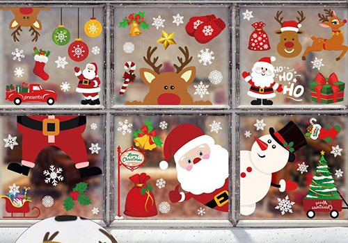 Bâton de fenêtre de vacances de Noël61
