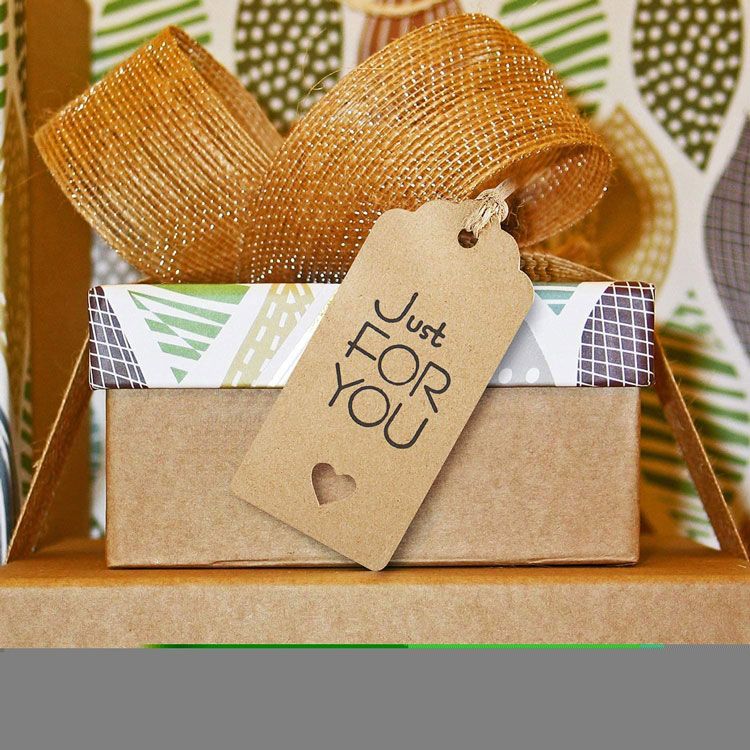 Kraft Paper Gift Tags with Fre1
