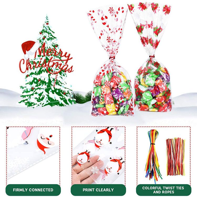 Christmas Treat Bags Plastic O5