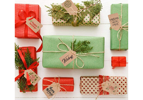Kraft Paper Gift Tags with Fre51